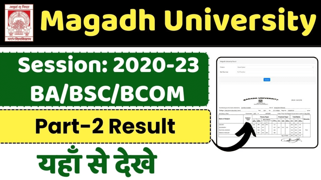 Magadh University Part 2 Result