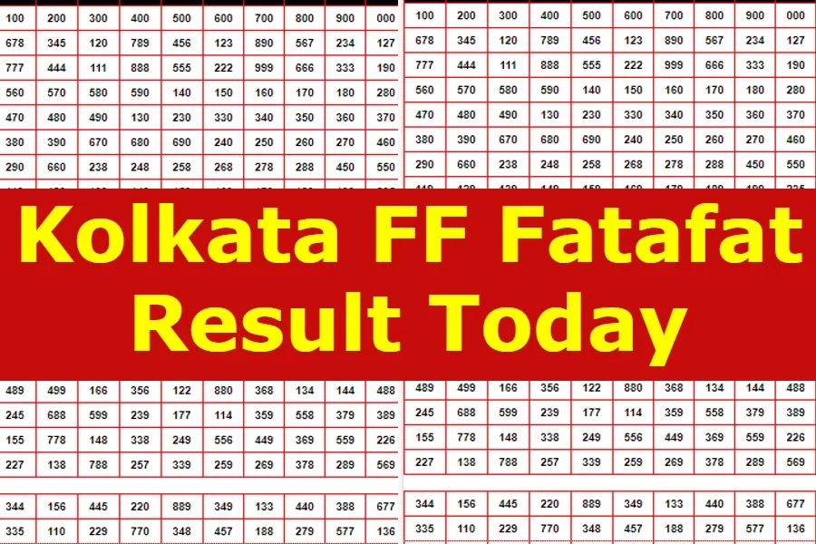 Kolkata Fatafat Result