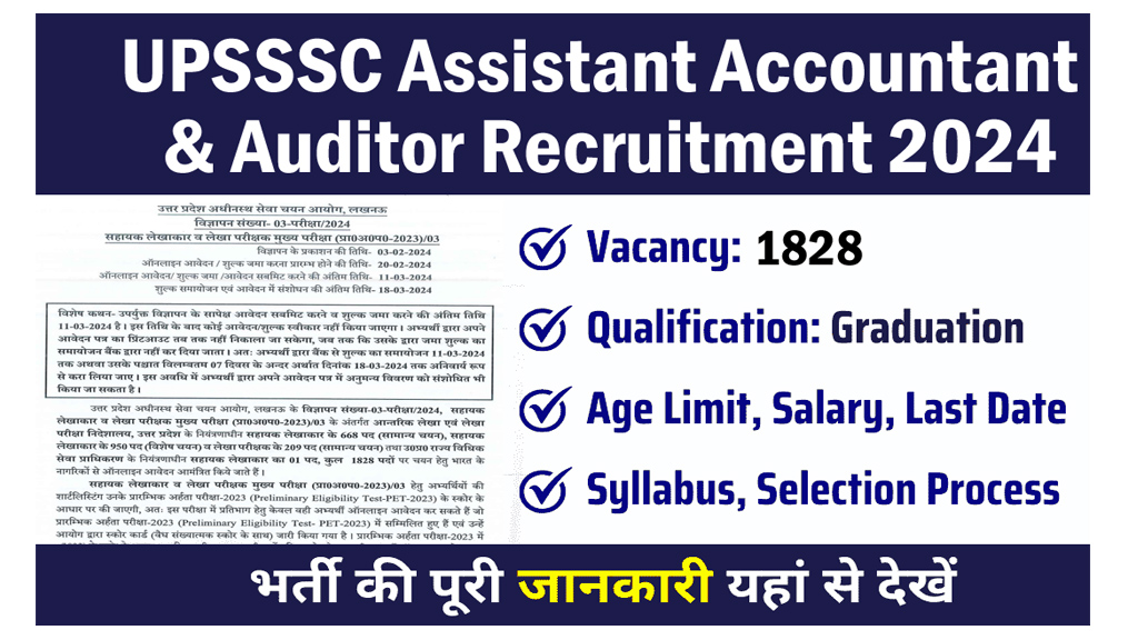 How to Apply for UPSSSC Assistant Accountant and Auditor 2024