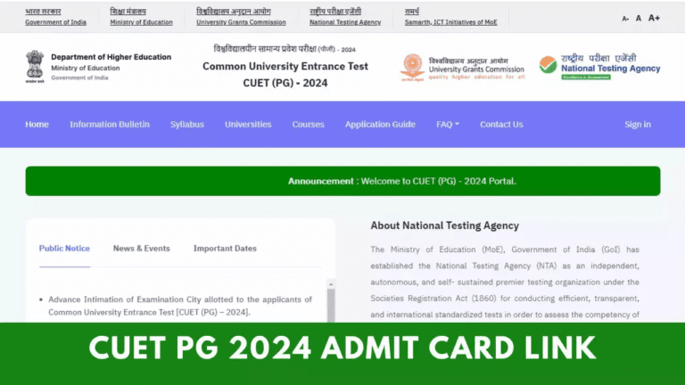 CUET PG Admit Cards 2024 Released Today, Exam Commencing on March 11 !